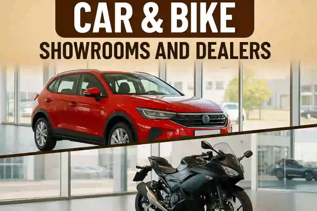 Boatd car and bike showrooms
