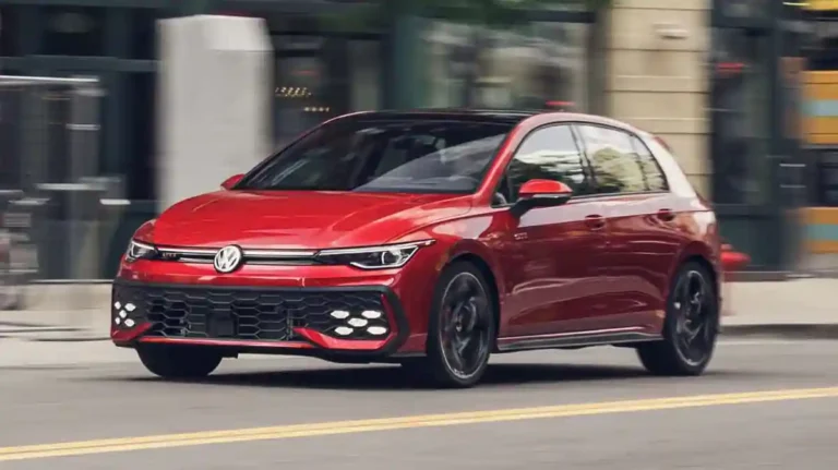 new Volkswagen Golf GTI front profile